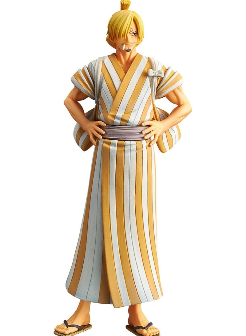One Piece Samurai Costume Sanji Trendy Anime Figure Desktop  Car Decoration Gift - Image 1