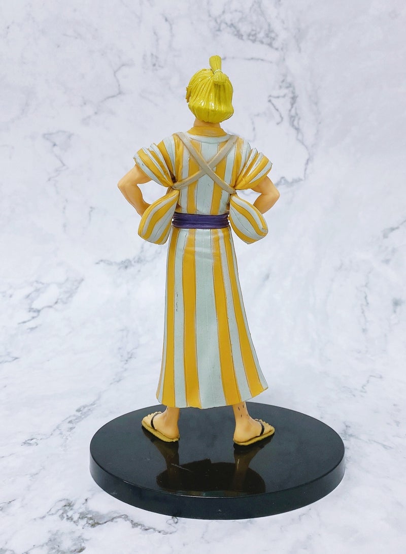 One Piece Samurai Costume Sanji Trendy Anime Figure Desktop  Car Decoration Gift - Image 5