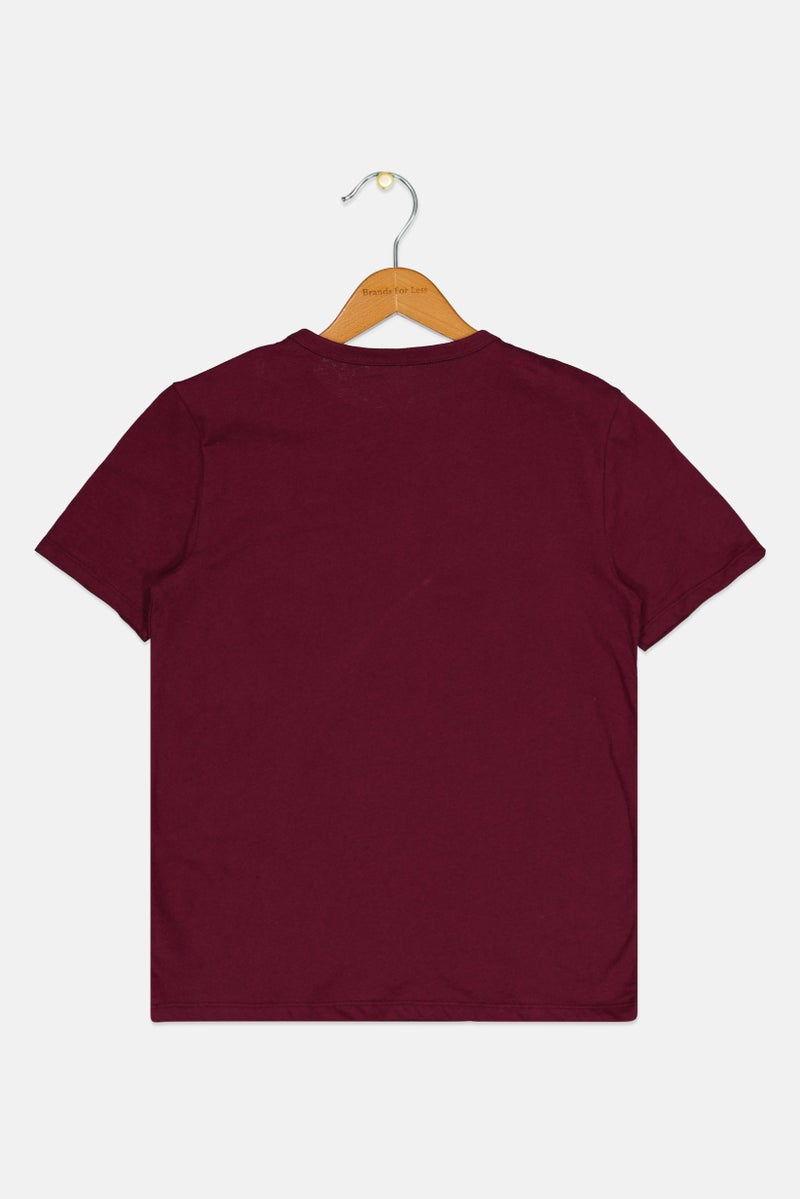 GAP Kids Boy 2 Piece Crew Neck Short Sleeve Graphic Print T-Shirt, Plum  - Image 2