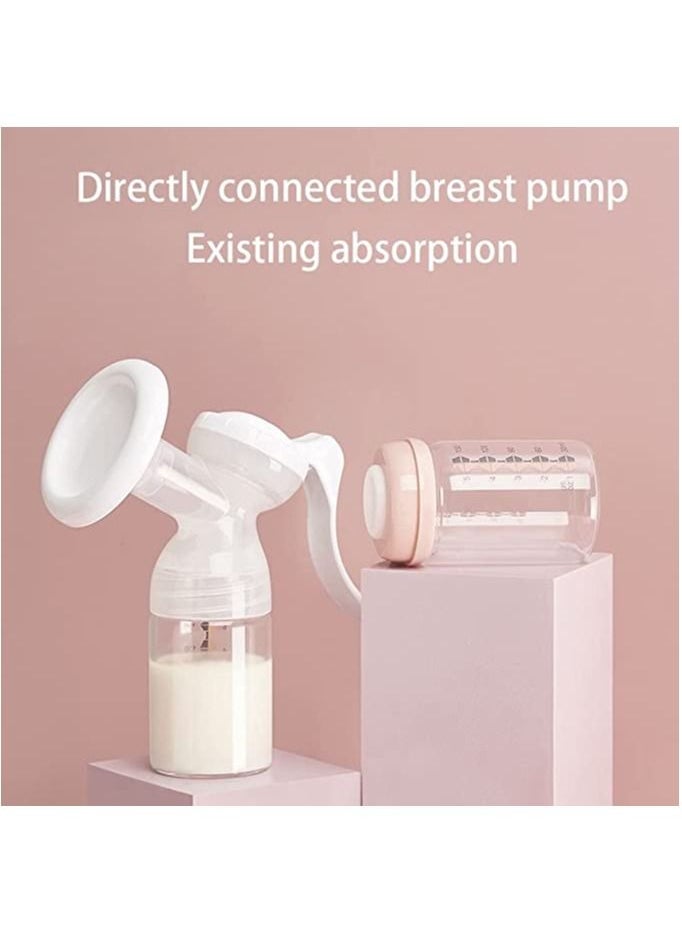 Be a better mom Breastmilk Glass Bottles Storage 1pcs with Leak Proof Lids 150ml Reusable Wide Neck Bottles Best for Breast Milk Collection & Storage Solution BPA Free Fits Most Breast Pumps  - Image 3