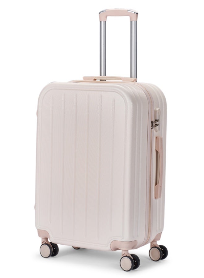 ليمرا طقم شنط سفر مكون من 6 حقائب أمتعة بـ 4 عجلات بتصميم حديث بيج - Image 4