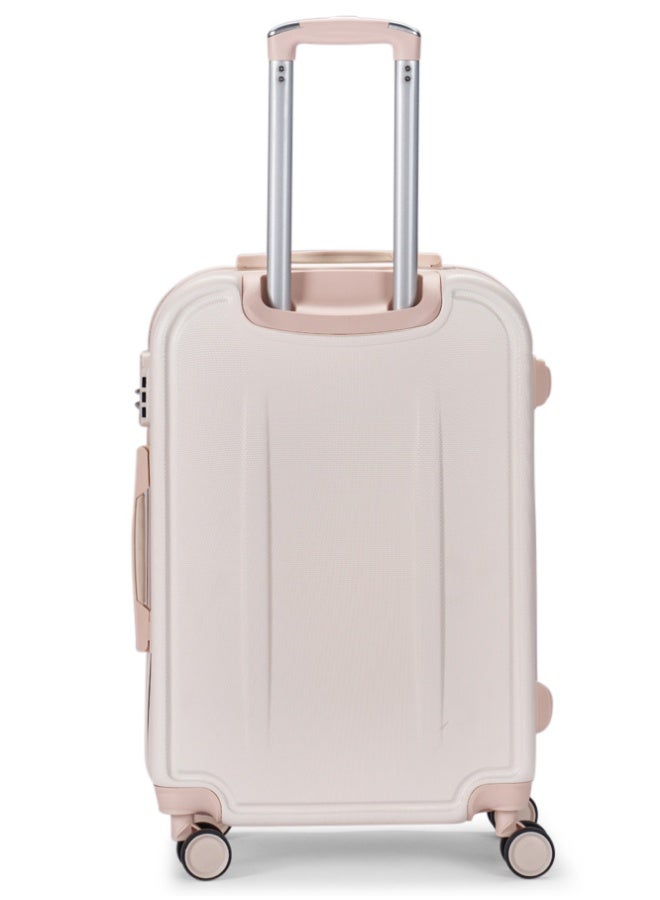 ليمرا طقم شنط سفر مكون من 6 حقائب أمتعة بـ 4 عجلات بتصميم حديث بيج - Image 3