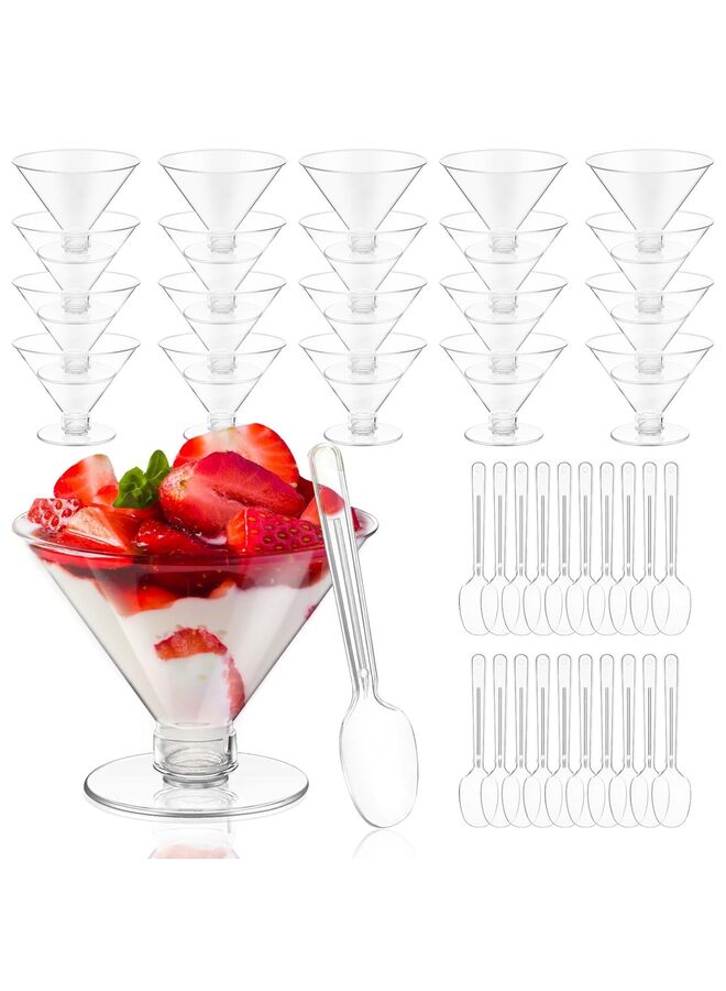 40 pcs Disposable Plastic Cups, 150ml PS Shot Glasses - Shatterproof and Elegant for Parties, Weddings and Family Events - Image 1