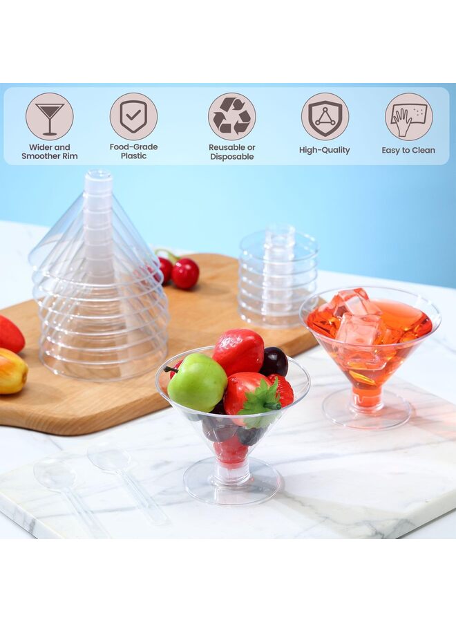 40 pcs Disposable Plastic Cups, 150ml PS Shot Glasses - Shatterproof and Elegant for Parties, Weddings and Family Events - Image 2