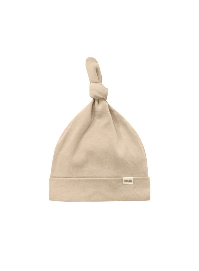Bbqb Baby Fetal Cap Pure Cotton Four-season Baby Hat Pure Color Pullover Hat 0-3 Months Newborn Knitted Hat