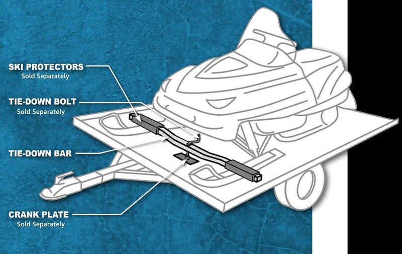 Raider TDB-1210 Snowmobile Trailer Tie Down Bar - Image 4