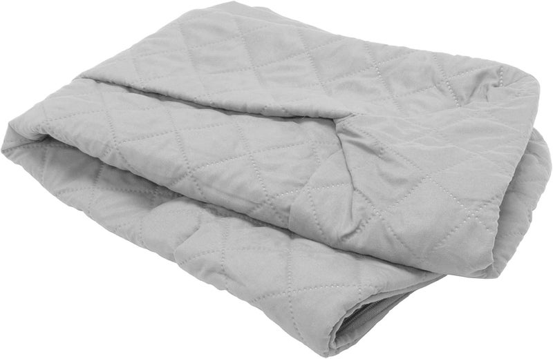 Furhaven Pet Dog Bed Cover | Quilted Traditional Sofa-Style Living Room Couch Pet Bed Replacement Cover for Dogs & Cats, Silver Gray, Jumbo Plus - Image 1
