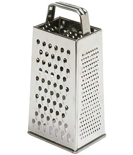 RJ kitchenware Store Stainless Steel Multi Purpose Slicer and Grater (Peeler, Masher, Grater, Cutter, Miller, Squeezer) for Vegetables - 4 Sided Multi Function 8 in 1 Pack - Image 1