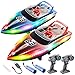 BEZGAR Remote Control Boat 2 Packs 10 inch Fast Speed RC Boat 15 KPH for Pools Salt Water Summer Toys for Adults and Ideal Gifts for Kids Boys Age 6 7 812 Years Old HJ821 - Image 3