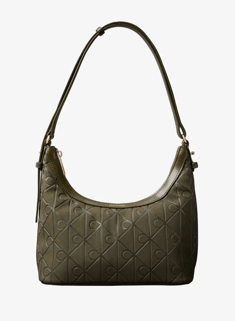 Calvin Klein Allover Emblem Logo Small Shoulder Bag