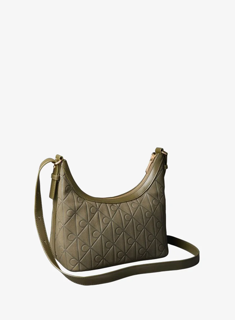 Calvin Klein Allover Emblem Logo Small Shoulder Bag