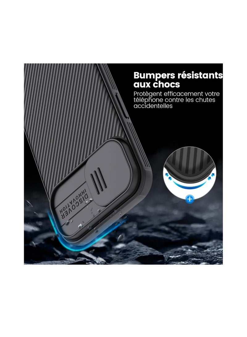 Nillkin Case for Apple iPhone 15 Plus (6.7 Inch) CamShield Pro Camera Slider Double Layered Protection TPU + PC Black Color - Image 5