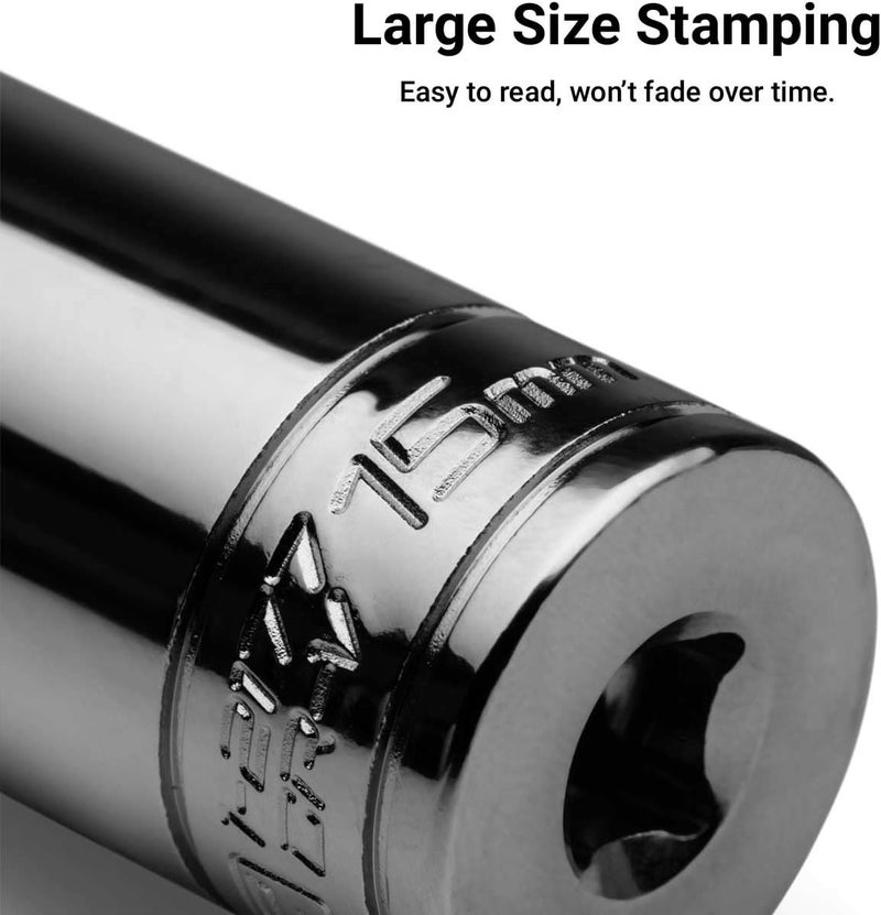 Capri Tools 14 mm Deep Socket, 1/4-Inch Drive, 6-Point, Metric - Image 4