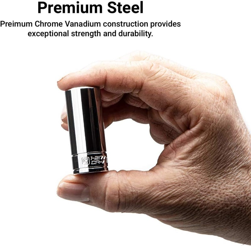 Capri Tools 14 mm Deep Socket, 1/4-Inch Drive, 6-Point, Metric - Image 2