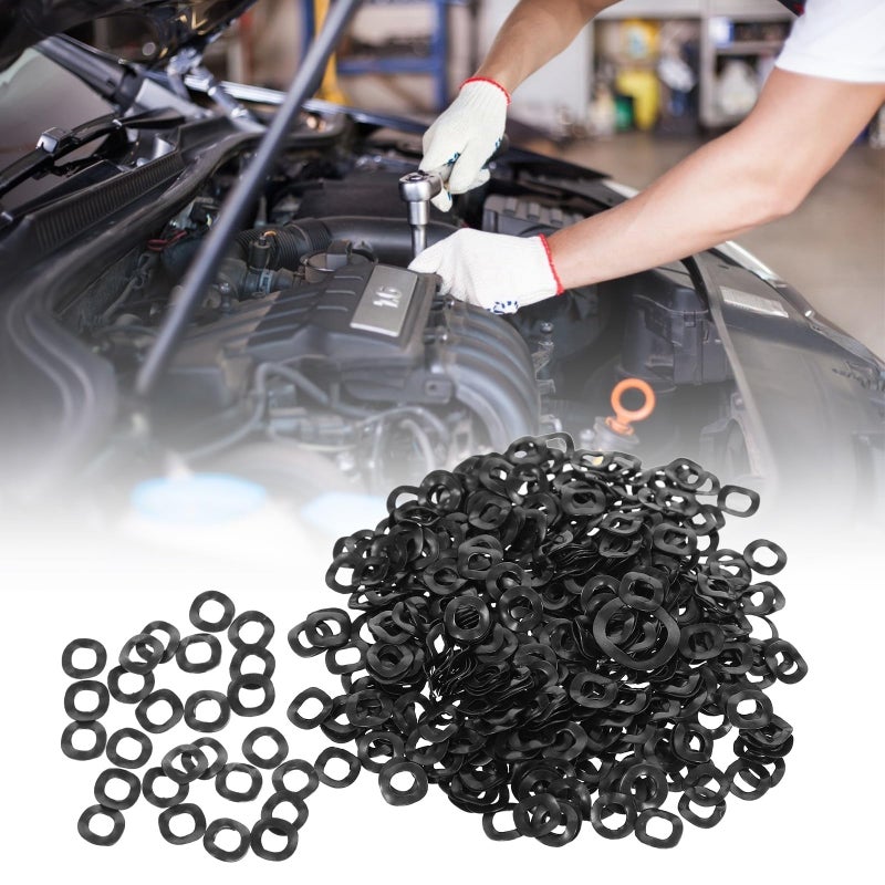 Spring Steel Wave Washers 500Pcs 4x8x0.3mm Compression Type Industrial Fasteners Gaskets - Image 4