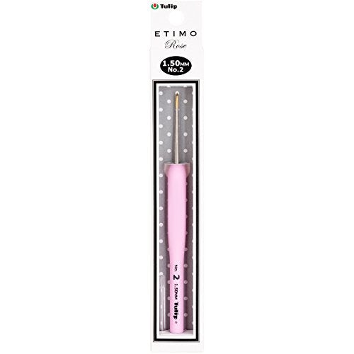 Tulip Needle Company TEL-02E Etimo Rose Steel Crochet Hook-Size 2/1.5mm - Image 3
