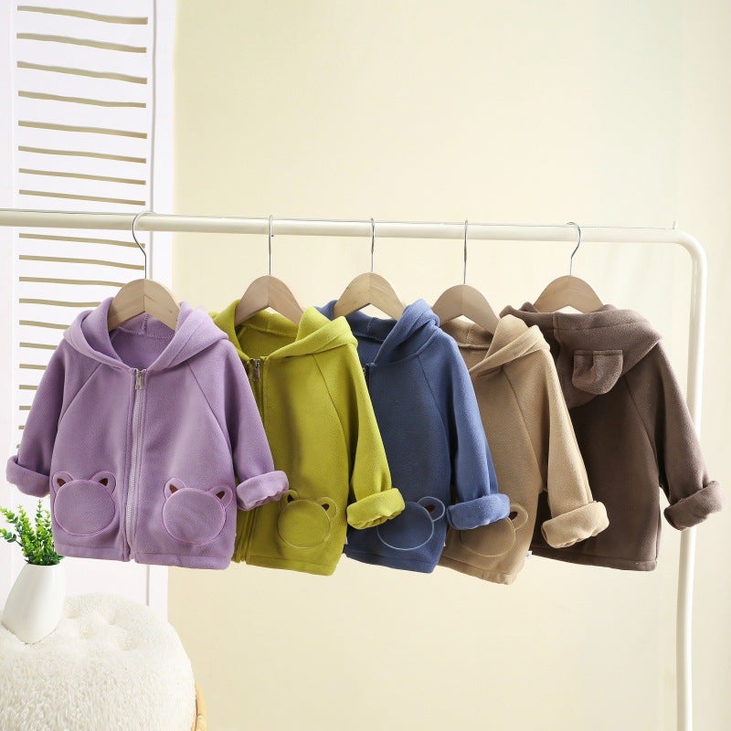 Children'S Coat Winter Clothes Boys' Clothes Baby Winter 2024 Children'S Clothing Baby Fleece Top Autumn Clothes Girls' Fashion - Image 4