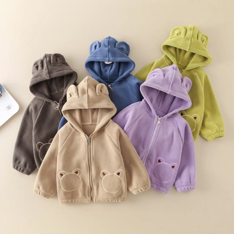 Children'S Coat Winter Clothes Boys' Clothes Baby Winter 2024 Children'S Clothing Baby Fleece Top Autumn Clothes Girls' Fashion - Image 2