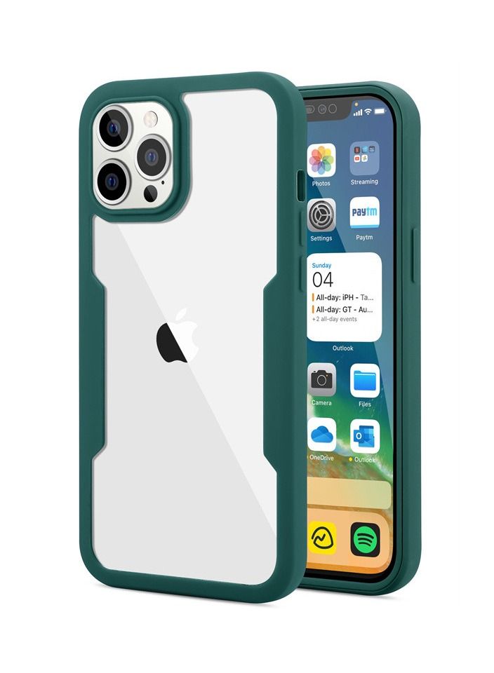 iPhone 13 Pro Case Green 360 Degree Full Body Protection - Image 1
