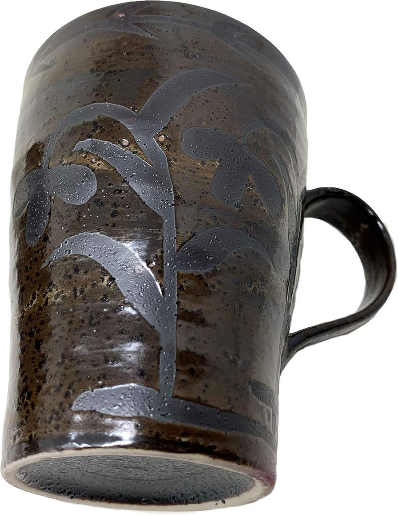 TJ Global Set of 6 Handmade Japanese Ceramic Mugs for Home Office or Restaurant Perfect For Tea Cappuccino Hot Cocoa  10 OZ Capacity - Image 5