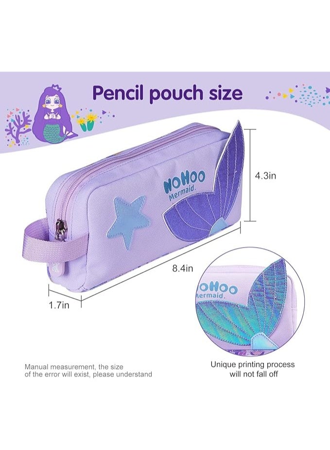 Nohoo Kids Pencil Case Color Bag Mermaid Purple - Image 5