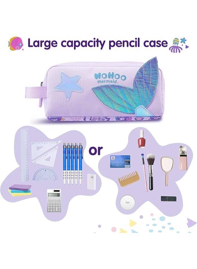 Nohoo Kids Pencil Case Color Bag Mermaid Purple - Image 2