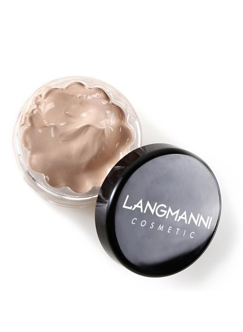 LANGMANNI كريم خافي العيوب - يخفي، يحدد، يرطب، يضيء لون البشرة، كريم أساس طويل الأمد (نود، للجميع) - Image 1