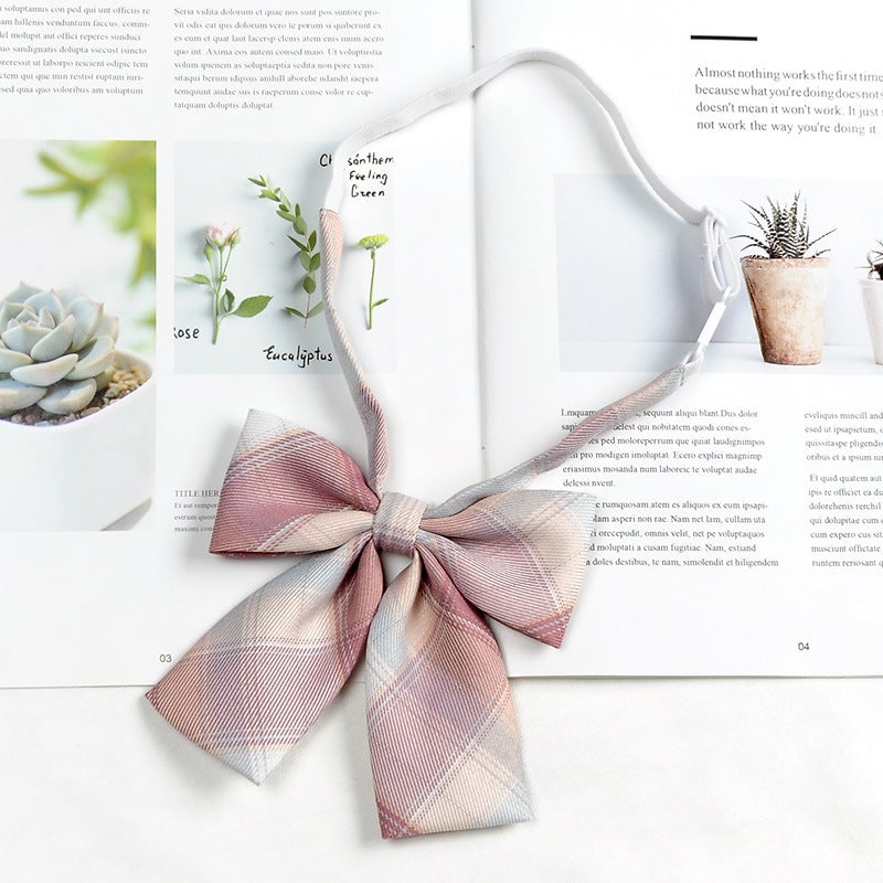 Japanese Style JK Bow Tie Womens College Style Shirt Decoration Mariners Suit Collar Flower Graduation Photo Bachelors Suit Bow wine red D3427 small toon