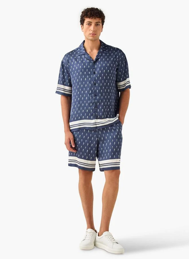 Emperor Emperor Printed Shorts with Flexi Waist and Pockets