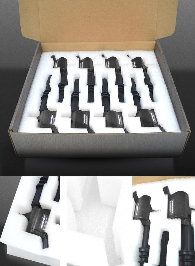 Micro Set of 8 Straight Boot Ignition Coil Pack Compatible with Ford Lincoln Expedition Explorer F-150 Super Duty Mustang Mountaineer 4.6l 5.4l 6.8l Replacement for DG511 C1541 FD508 - Image 5