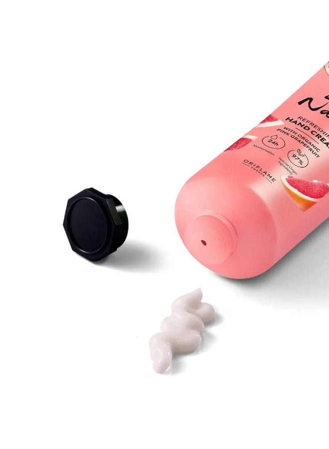Oriflame Love Nature Refreshing Hand Cream with Organic Pink Grapefruit - 75ml. - Image 2
