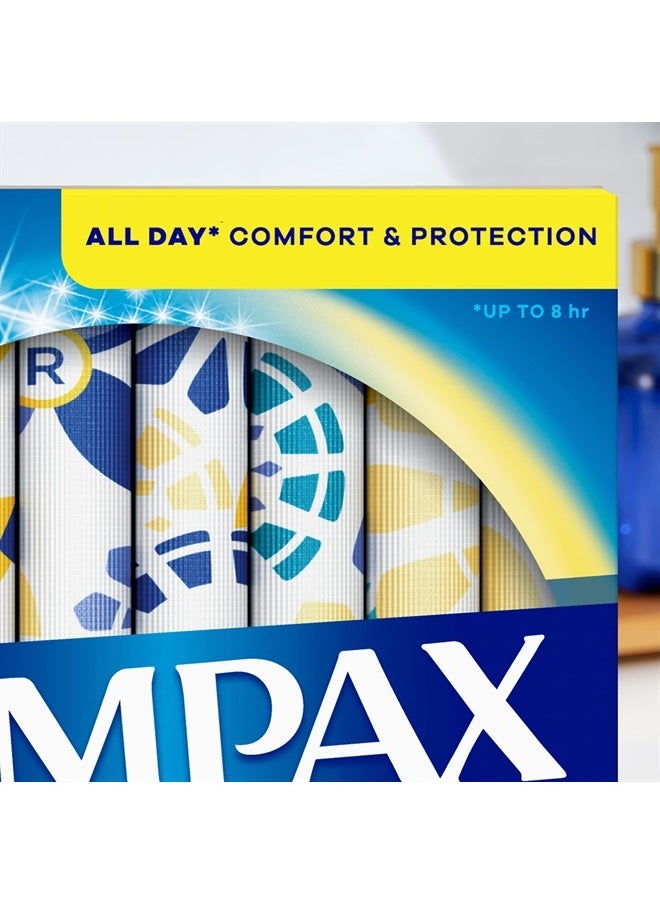 Tampax - Pearl Tampons Super Absorbency, With Leakguard Braid, Unscented, 50 Count - Image 1