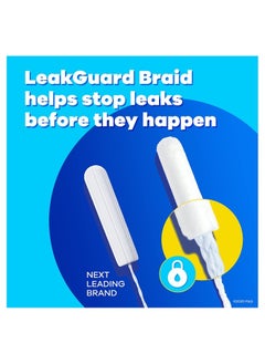 Tampax Pearl Tampons Super Absorbency, With Leakguard Braid, Unscented, 50 Count  - Image 3