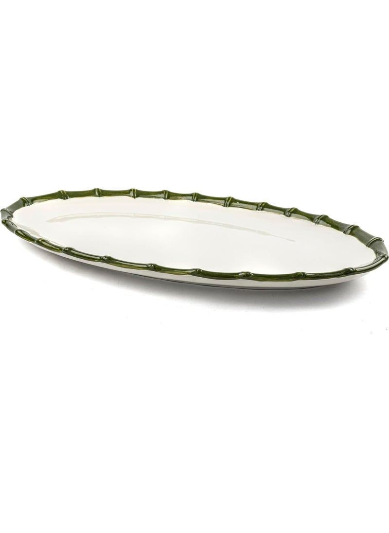 Green Rim Oval Service 50X29CM - pzsku/ZD6C0DEFBE0CD94B16586Z/45/_/1725792863/66e5888a-0b48-4d6b-8286-ac67b9979f66