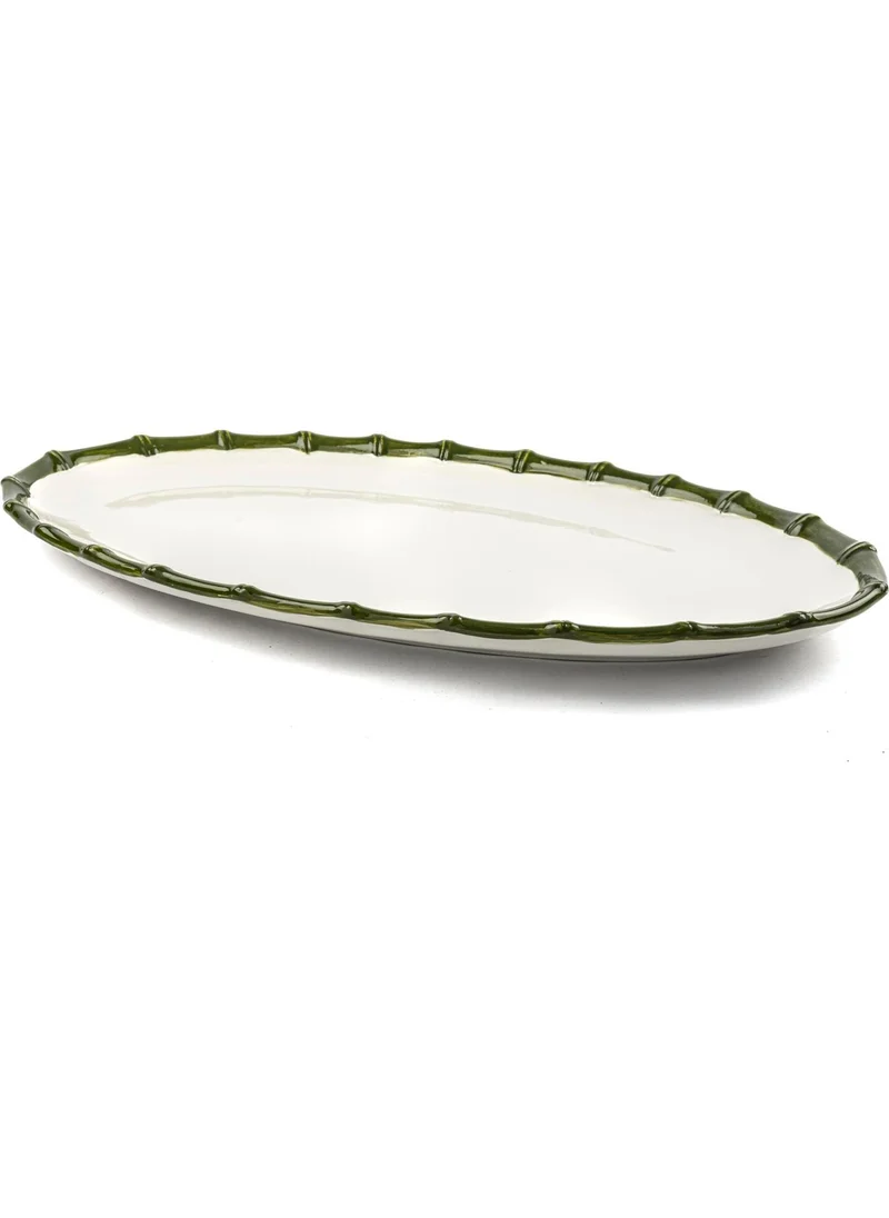 Mikasa Moor Green Rim Oval Service 50X29CM