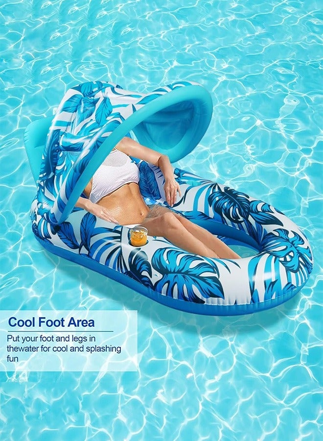 JOMILA Large Inflatable Swimming Pool Lounger with Cup Holders – Raft for Adults & Kids – Comfortable Inflatable Pool Float for Relaxation and Fun - Image 3