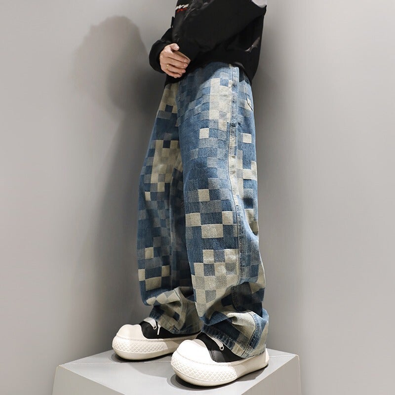 Unisex Classic Denim Jeans Loose Fit Daily Outdoor Wear - Image 2