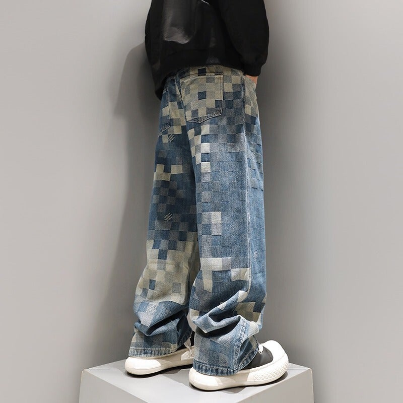 Unisex Classic Denim Jeans Loose Fit Daily Outdoor Wear - Image 5