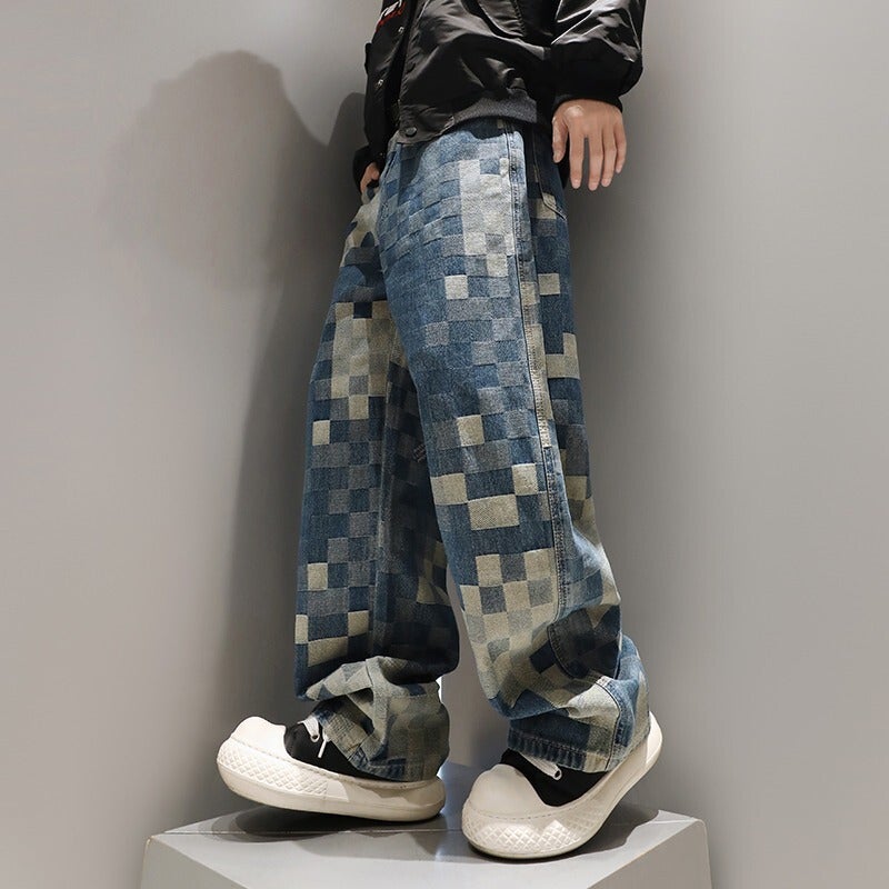 Unisex Classic Denim Jeans Loose Fit Daily Outdoor Wear - Image 3