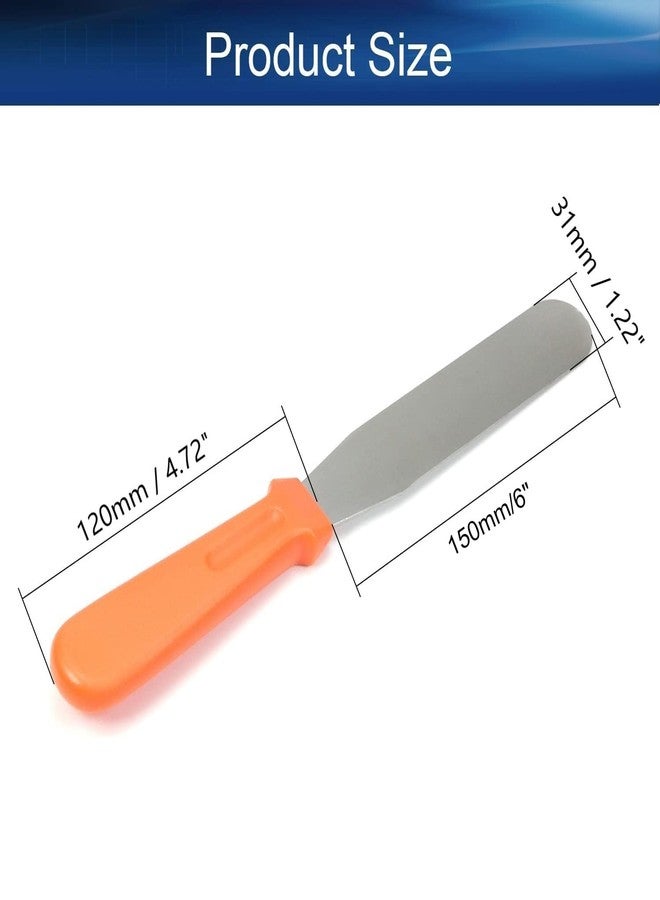 Utoolmart Straight Icing Spatula Stainless Steel 6 Inch Baking Cake Decorating Frosting Spatulas Stripping Tool Gifts for Christmas 1Pcs - Image 2