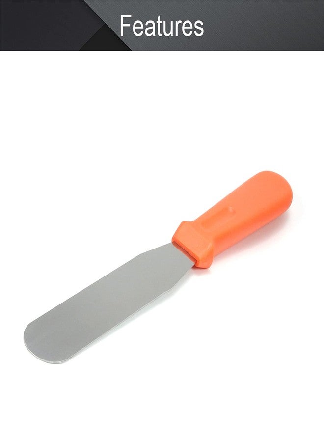 Utoolmart Straight Icing Spatula Stainless Steel 6 Inch Baking Cake Decorating Frosting Spatulas Stripping Tool Gifts for Christmas 1Pcs - Image 3