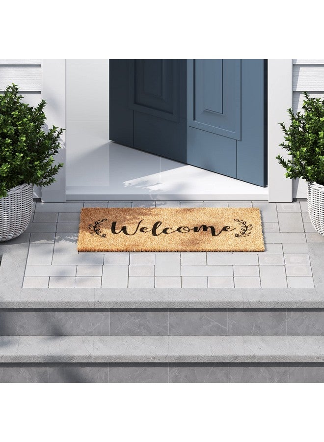 Barnyard Designs Doormat Welcome Mat for Outdoors, Large Front Door Entrance Mat, 30x17, Brown (Welcome) - Image 3