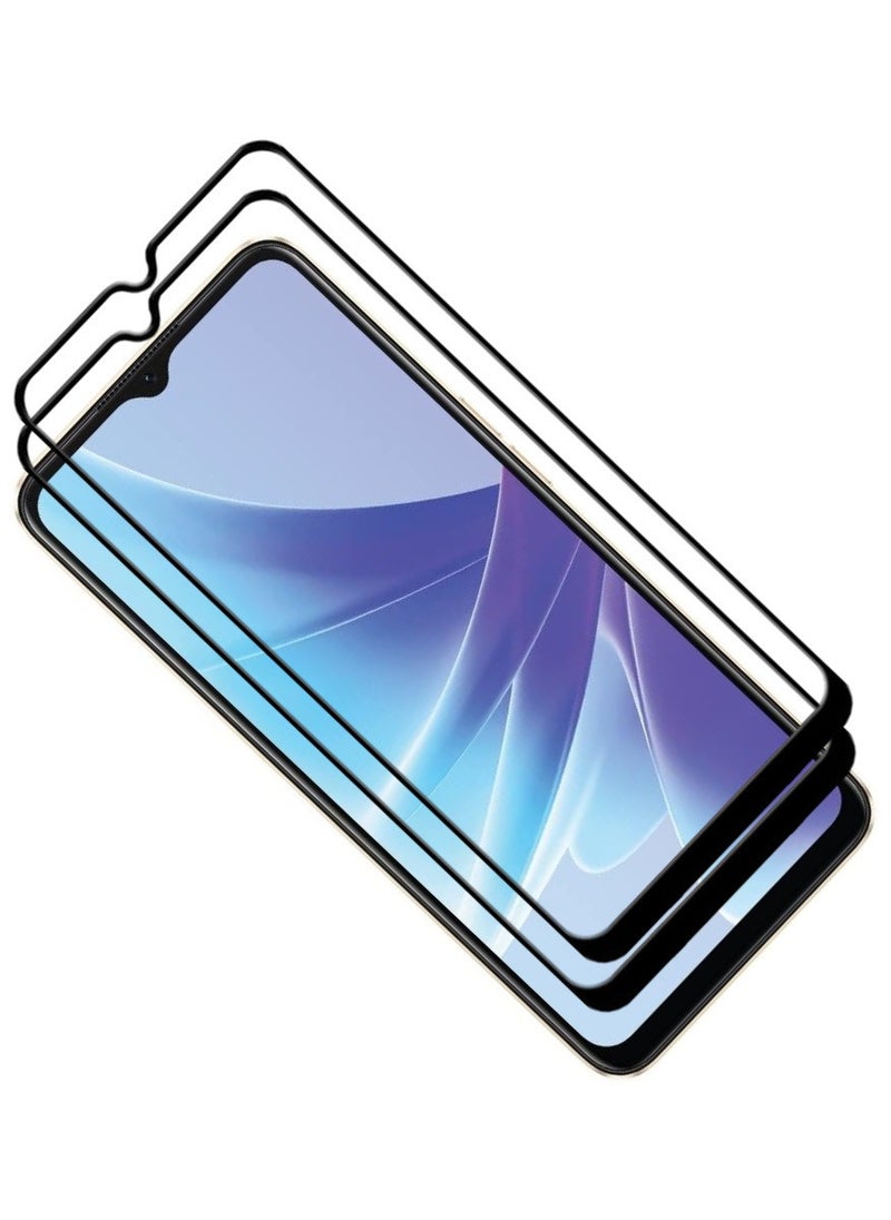 ACLIX 2 Pieces Antistatic ESD Dustproof Premium Quality High Definition Tempered Glass Screen Protector Designed For Oppo A77s - Image 1