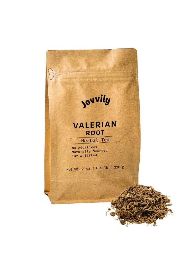 Jovvily Valerian Root - 8 oz - Cut & Sifted - Herbal Tea - No Fillers Or Additives - Image 1