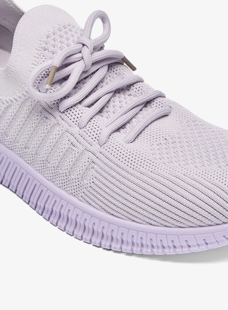 Oaklan by Shoexpress LILAC Mesh Detail Sports Shoes With Lace-Up Closure for Women | Best Price UAE