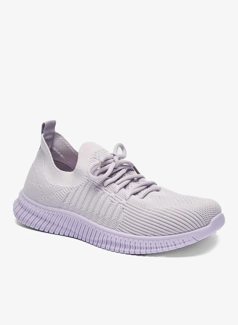 Oaklan by Shoexpress LILAC Mesh Detail Sports Shoes With Lace-Up Closure for Women | Best Price UAE