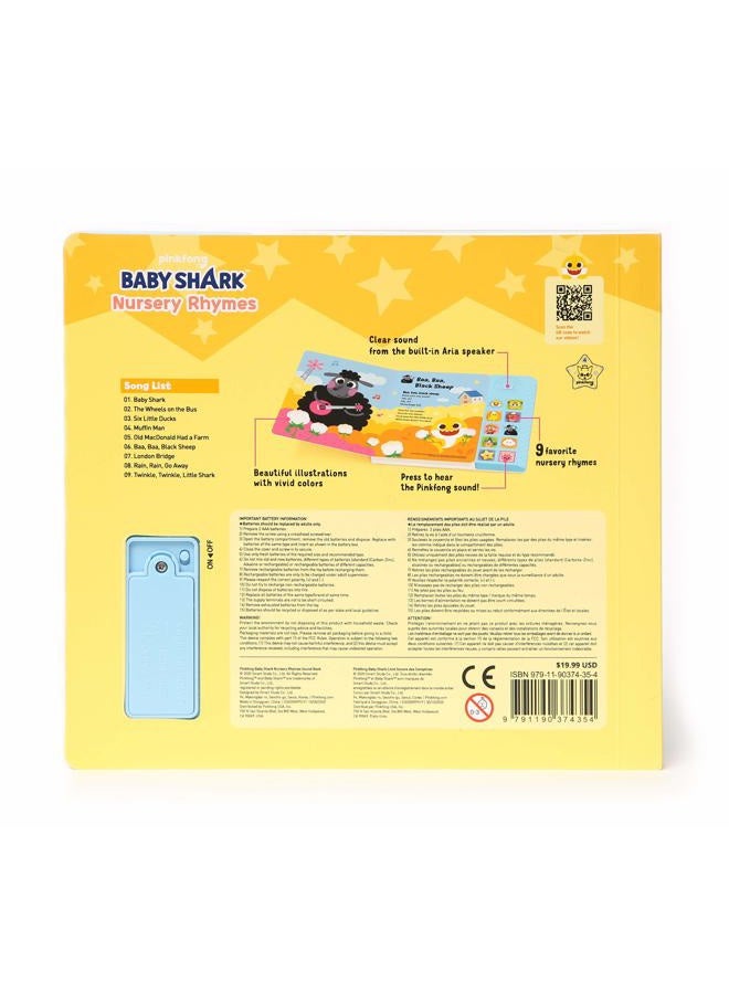 Pinkfong Baby Shark Nursery Rhymes 10 Button Sound Book| Learning & Education Toys | Interactive Baby Books for Toddlers 1-3 | Gifts for Boys & Girls - Image 3
