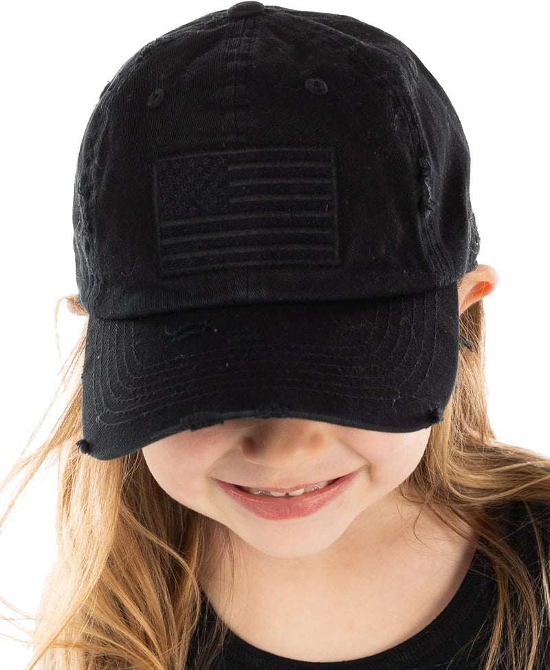 Funky Junque Kids Trucker Hats – Toddler & Youth Baseball Cap for Boys & Girls, Snapback Camo Ball Cap in 2 Sizes Ages 2–9 - Image 1