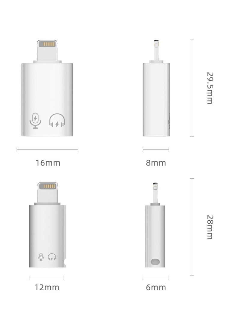Excefore - 2 Pack Lightning to USB C Adapter, USB C/USB 3.0 Female to Lightning Male OTG Adapter for iPhone/iPad, Support Connect Card Reader, U Disk, USB Flash Drive, Keyboard, Mouse and More - Image 1
