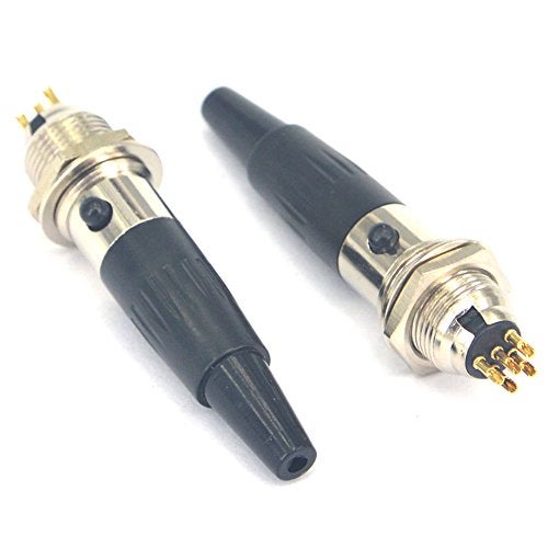 onelinkmore DIY 5 Pin Mini XLR Connector TA5F Audio Microphone Adapters with Plug Chassis Mount Mini XLR Jack 5 Pin for Pro Microphones Set of 2 - Image 3